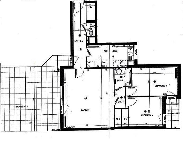 Location Appartement à Rennes 3 pièces