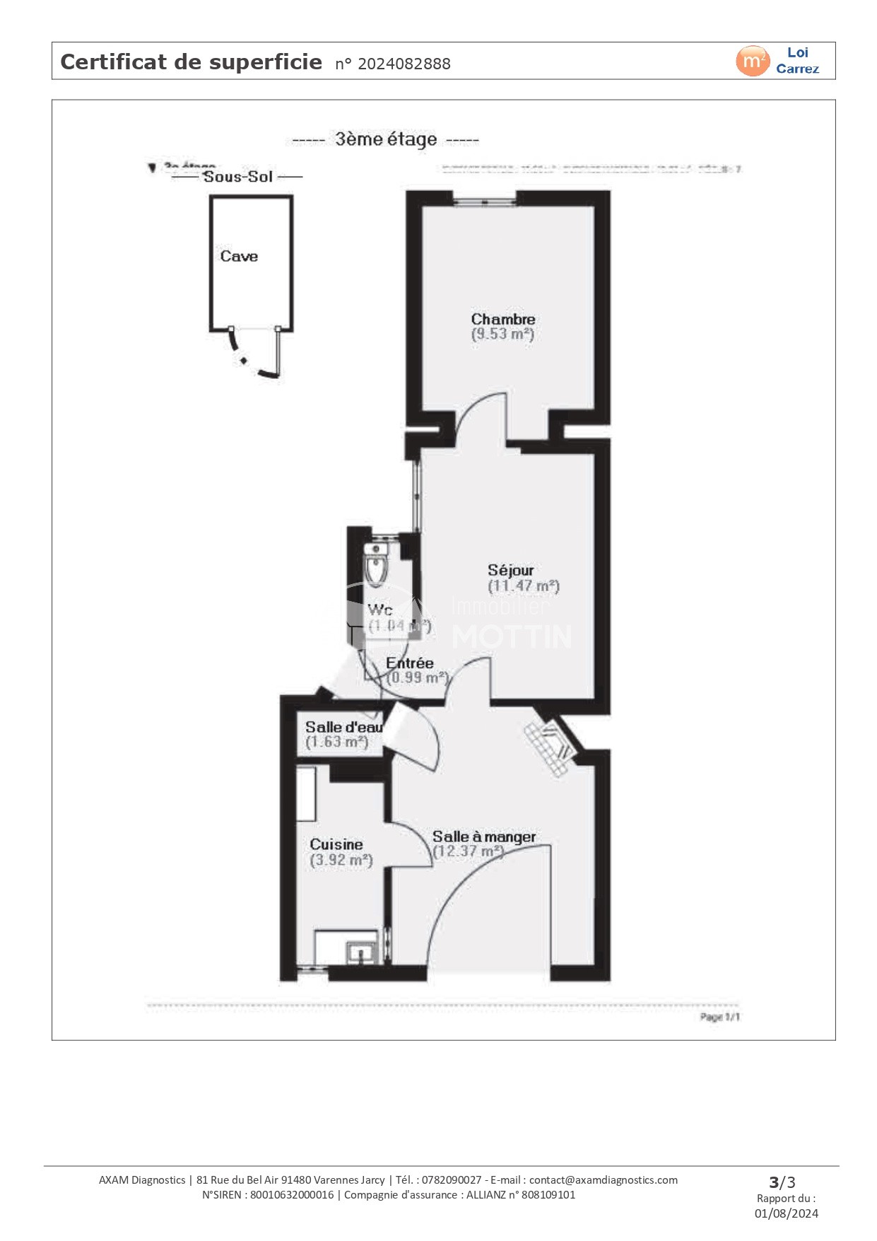 Vente Appartement à Vitry-sur-Seine 3 pièces