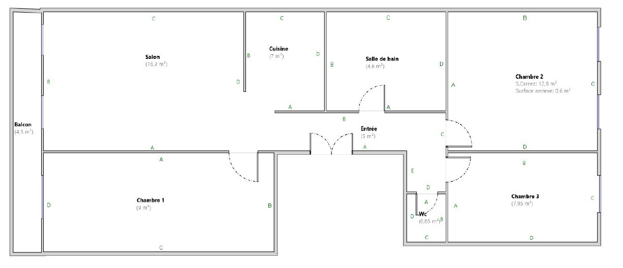 Vente Appartement à Marseille 4e arrondissement 4 pièces