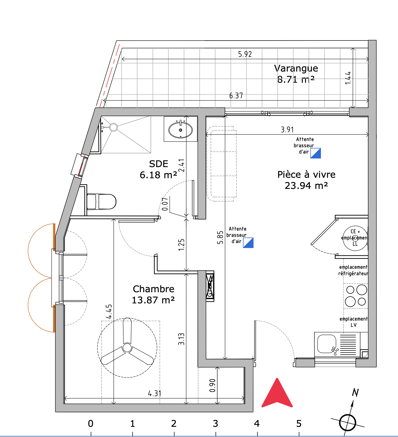 Vente Appartement à Sainte-Marie 2 pièces