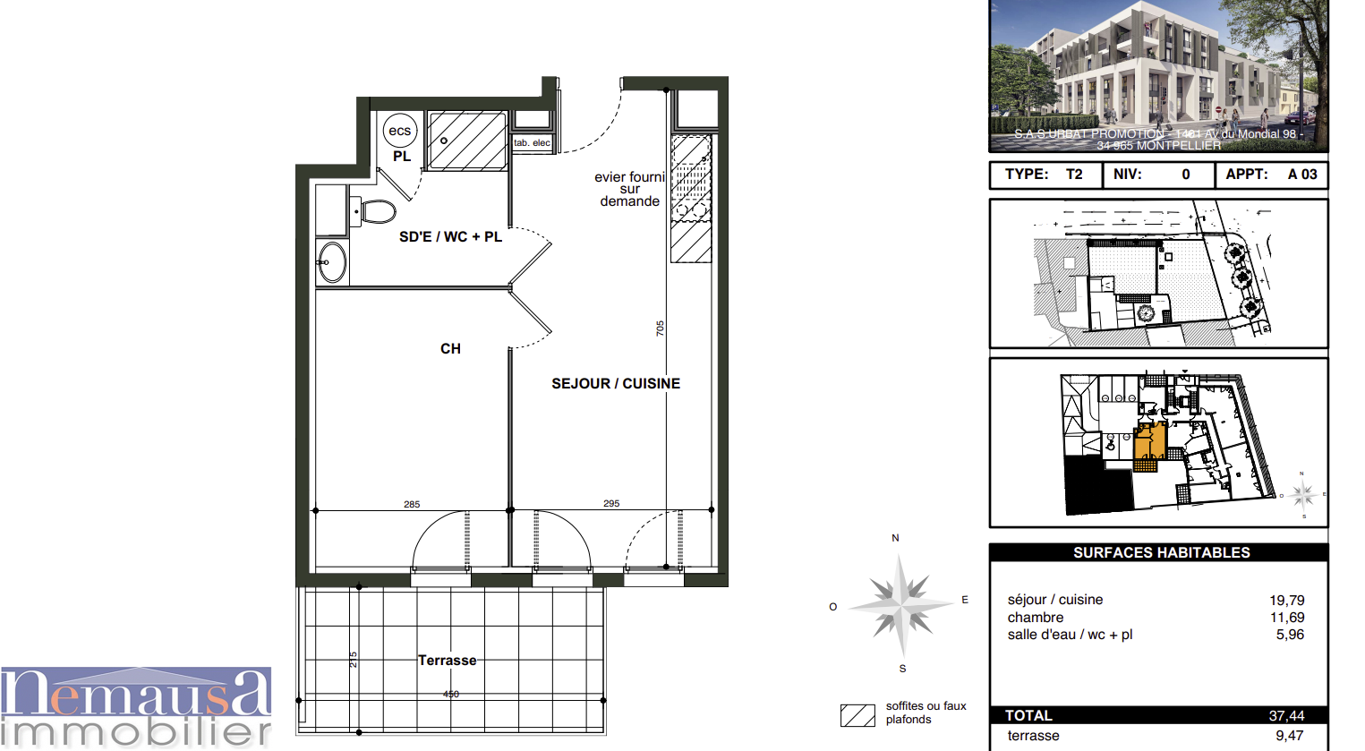 Vente Appartement à Nîmes 1 pièce