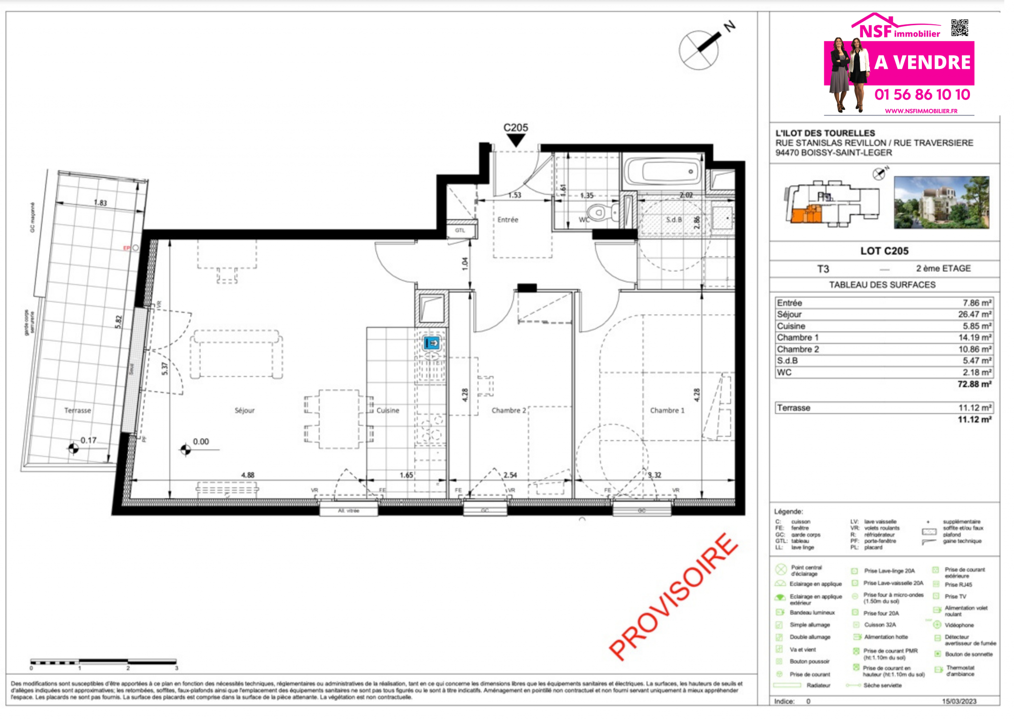 Vente Appartement à Boissy-Saint-Léger 3 pièces