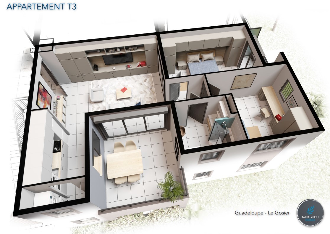 Vente Appartement à le Gosier 3 pièces