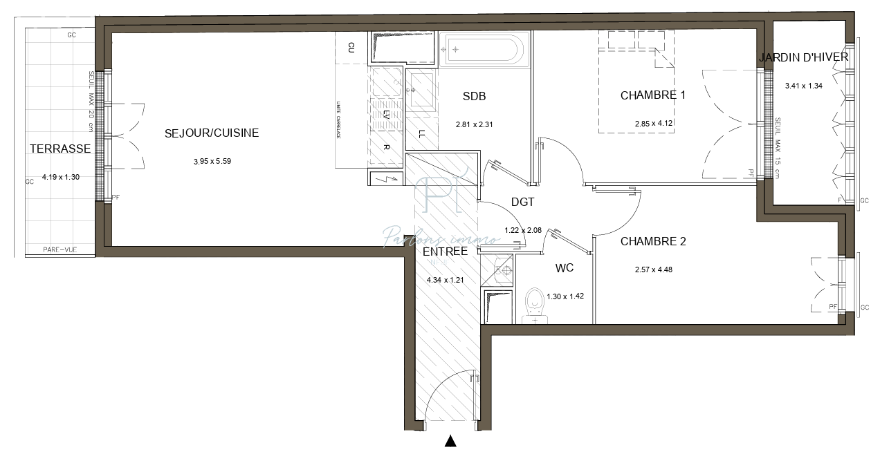 Vente Appartement à Sucy-en-Brie 3 pièces