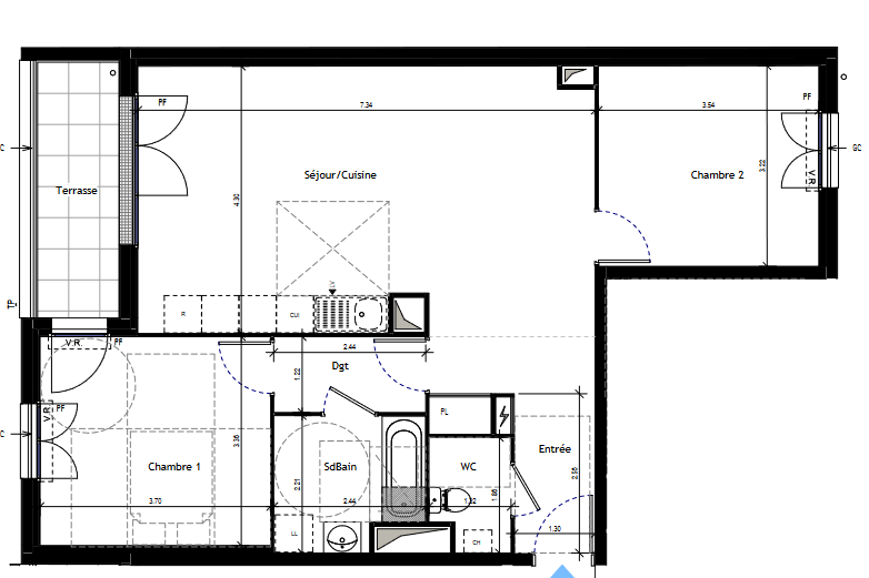 Vente Appartement à Chennevières-sur-Marne 3 pièces