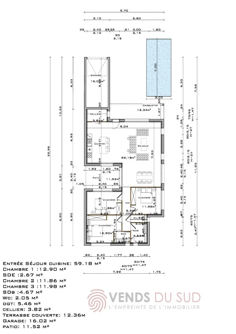 Vente Maison à Villeneuve-lès-Béziers 4 pièces