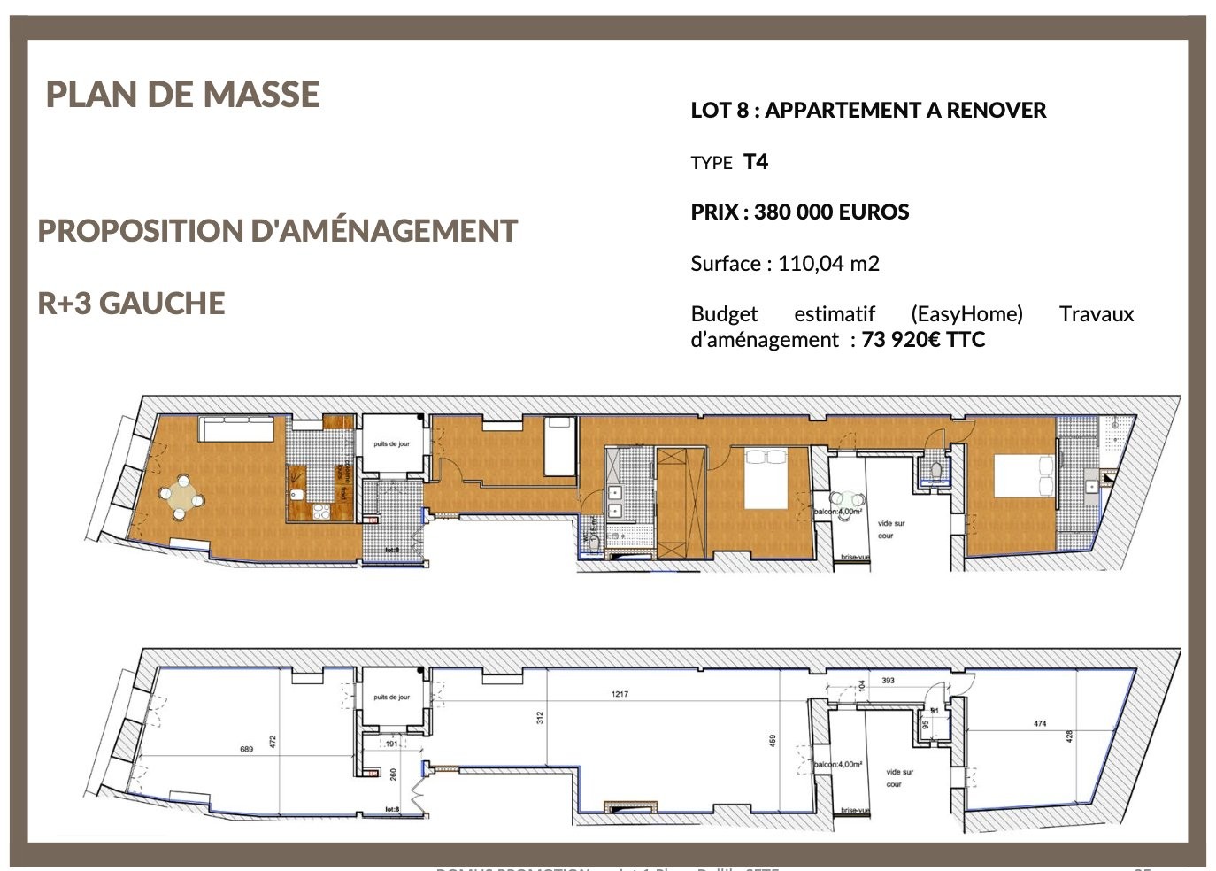 Vente Appartement à Sète 4 pièces