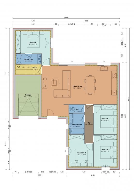 Construction Maison à Ardillières 6 pièces