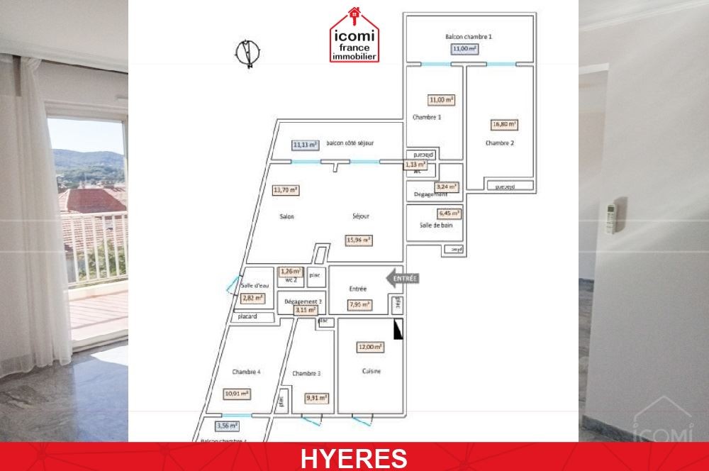 Vente Appartement à Hyères 5 pièces