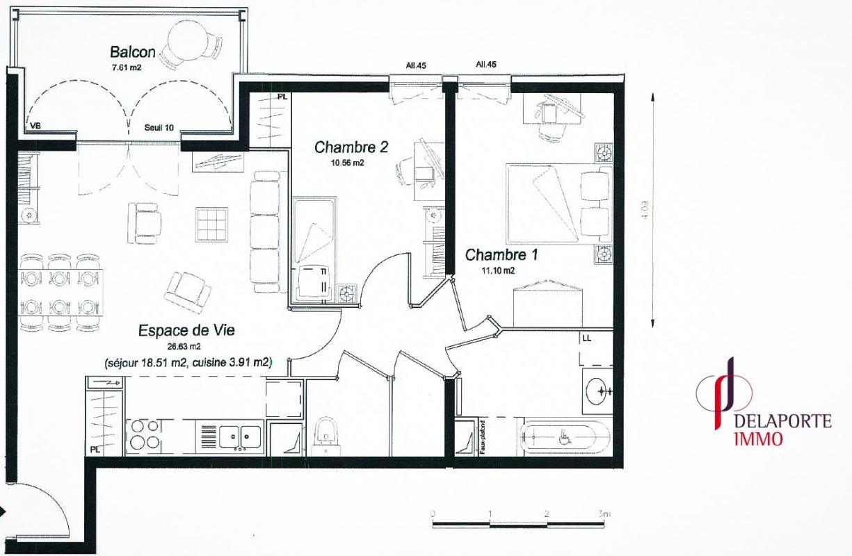 Vente Appartement à Ermont 3 pièces