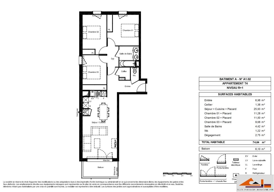 Vente Appartement à Aucamville 4 pièces