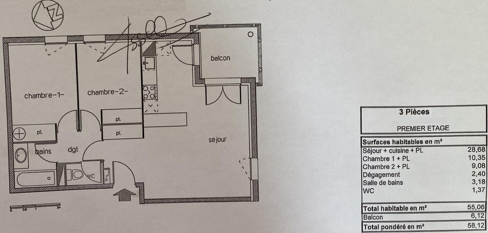 Vente Appartement à Cazères 3 pièces