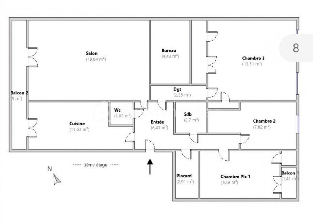 Vente Appartement à Marseille 14e arrondissement 5 pièces