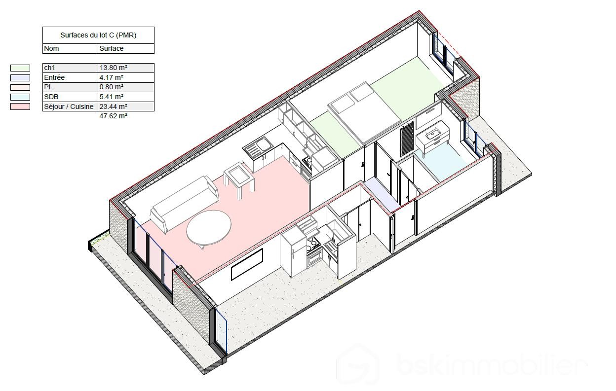 Vente Appartement à Montévrain 2 pièces