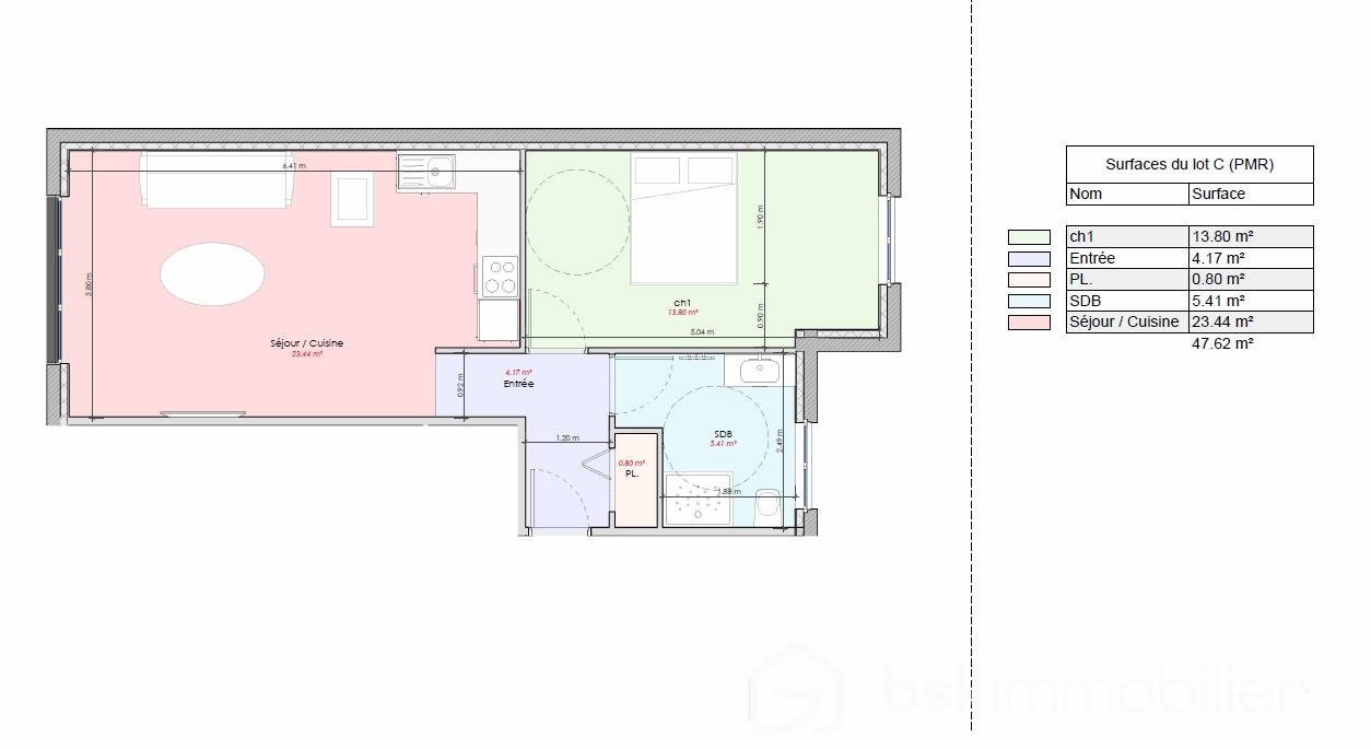 Vente Appartement à Montévrain 2 pièces