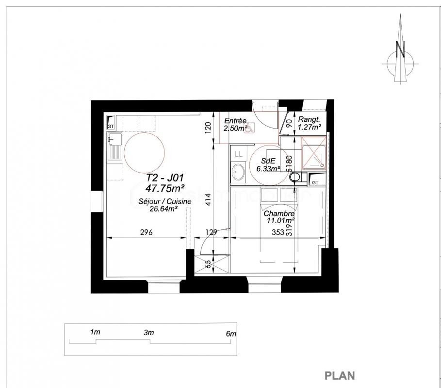 Vente Appartement à Dammarie-les-Lys 2 pièces