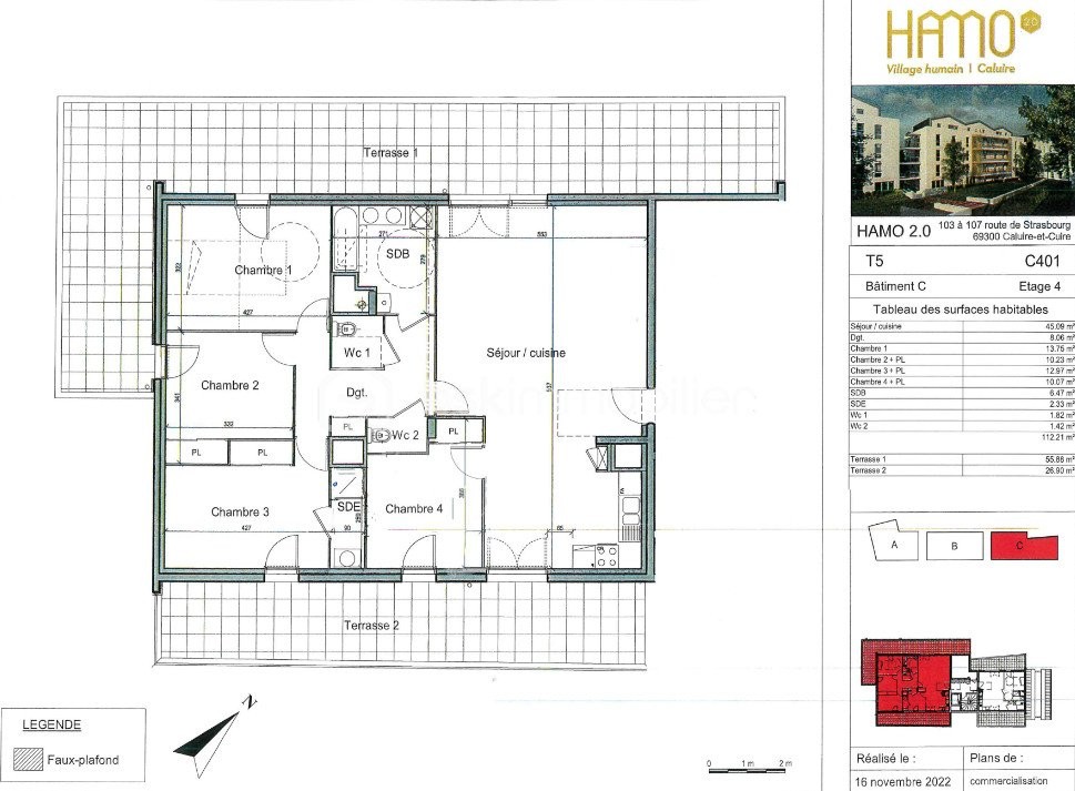 Vente Appartement à Caluire-et-Cuire 5 pièces