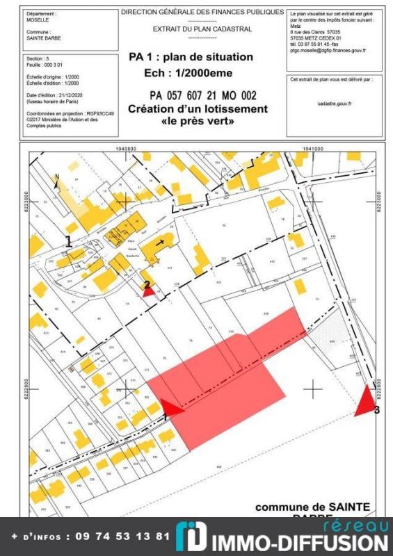 Vente Terrain à Sainte-Barbe 0 pièce