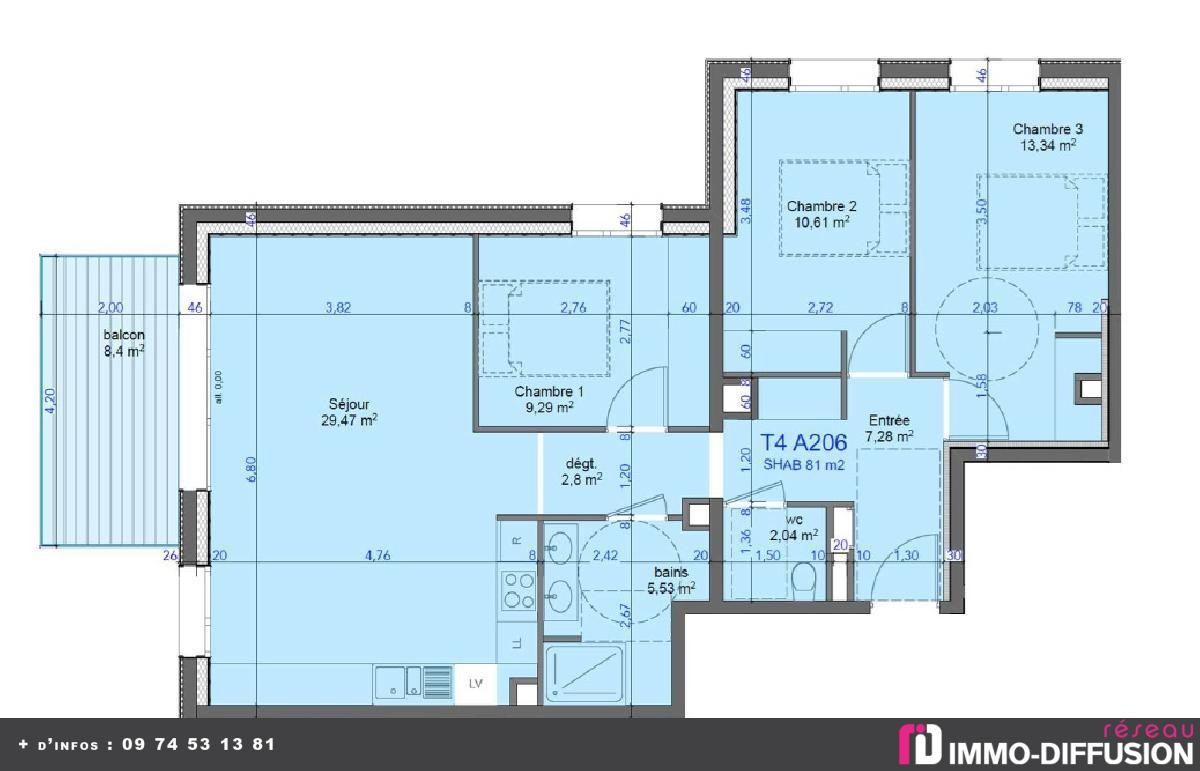 Vente Appartement à Mont-de-Lans 4 pièces