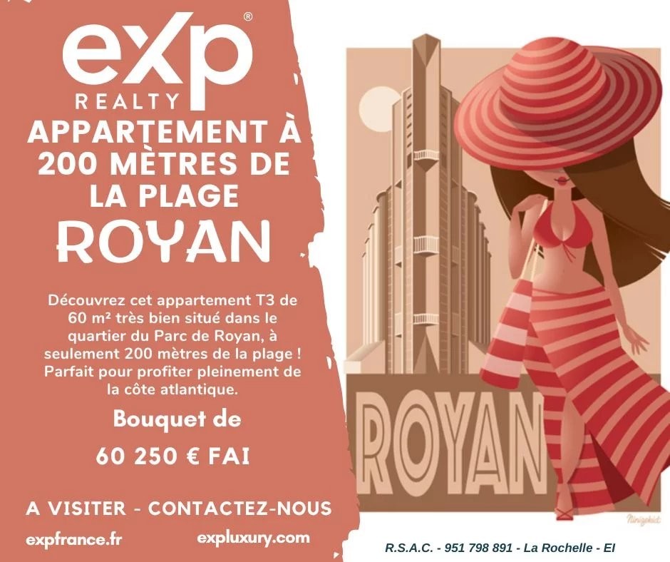 Vente Appartement à Royan 3 pièces