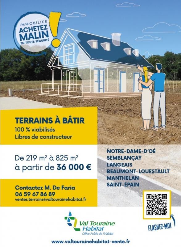 Vente Terrain à Chanceaux-sur-Choisille 0 pièce