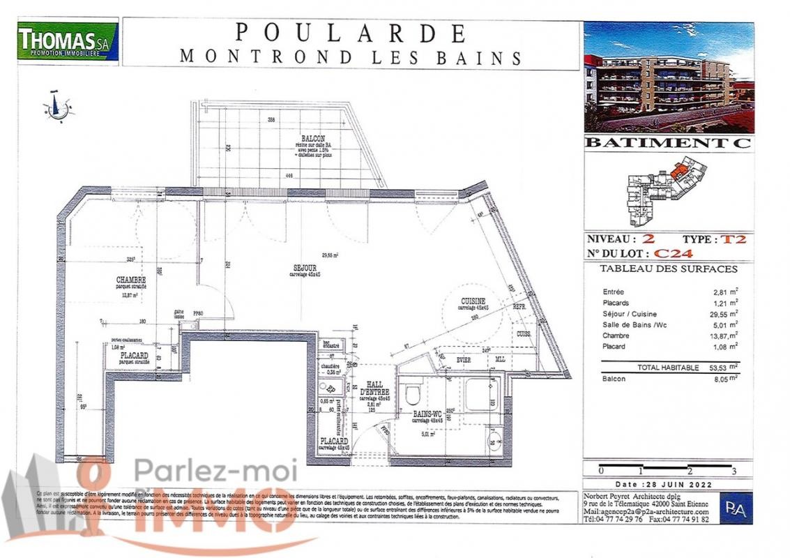 Vente Appartement à Montrond-les-Bains 2 pièces