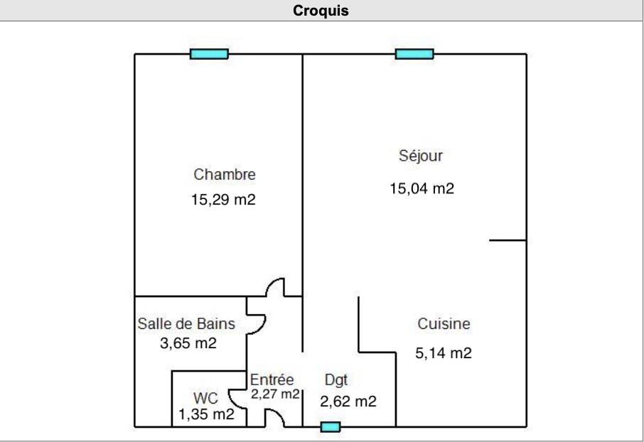 Vente Appartement à Saint-Malo 2 pièces