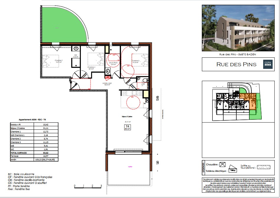 Vente Appartement à Baden 4 pièces