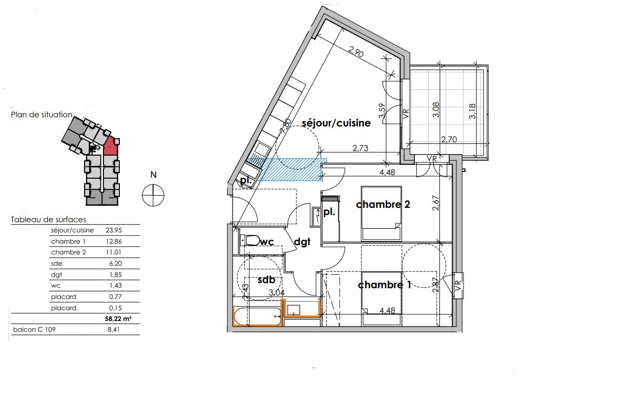 Vente Appartement à Sauvian 3 pièces