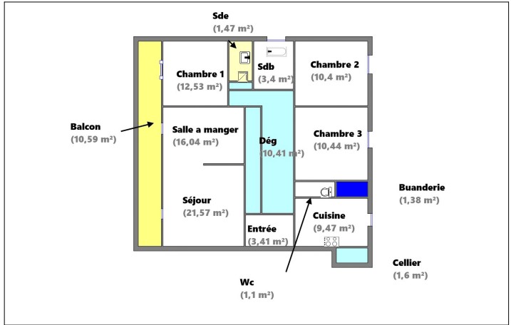 Vente Appartement à le Blanc-Mesnil 5 pièces