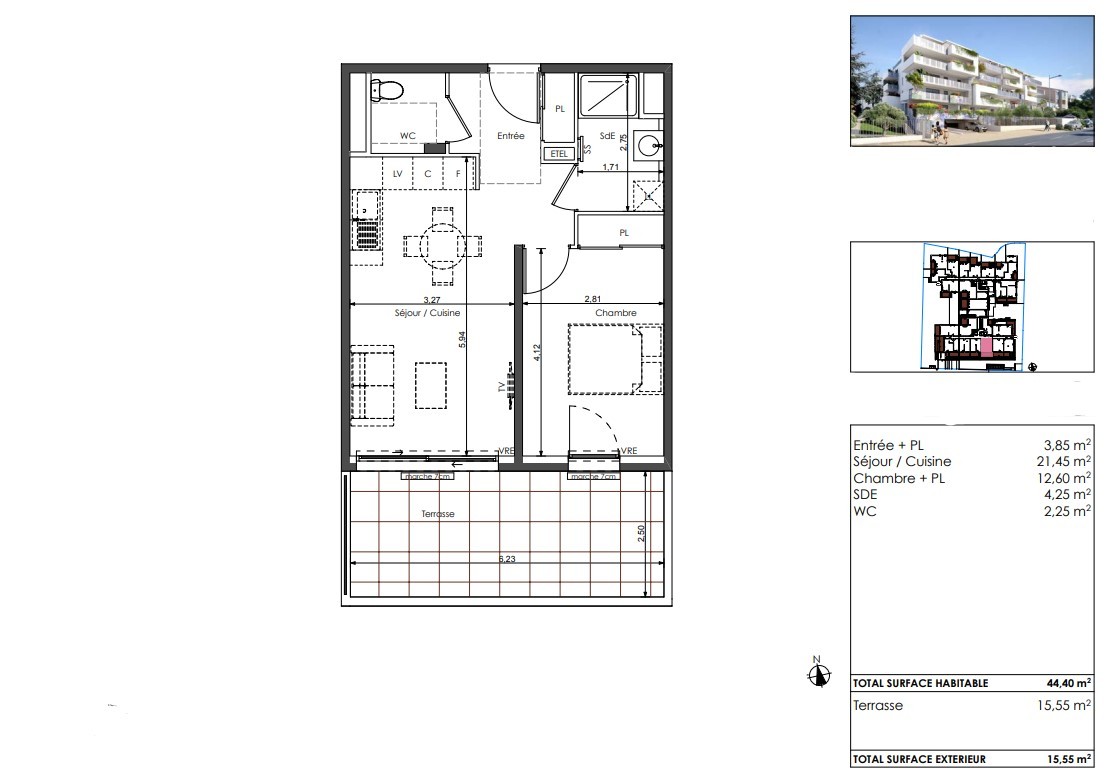 Vente Appartement à Sète 2 pièces