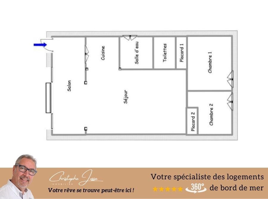 Vente Appartement à le Barcarès 3 pièces