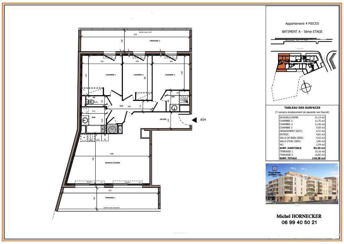 Vente Appartement à Béziers 4 pièces