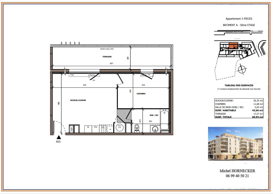 Vente Appartement à Béziers 2 pièces