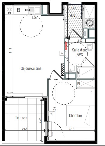 Vente Appartement à Béziers 2 pièces