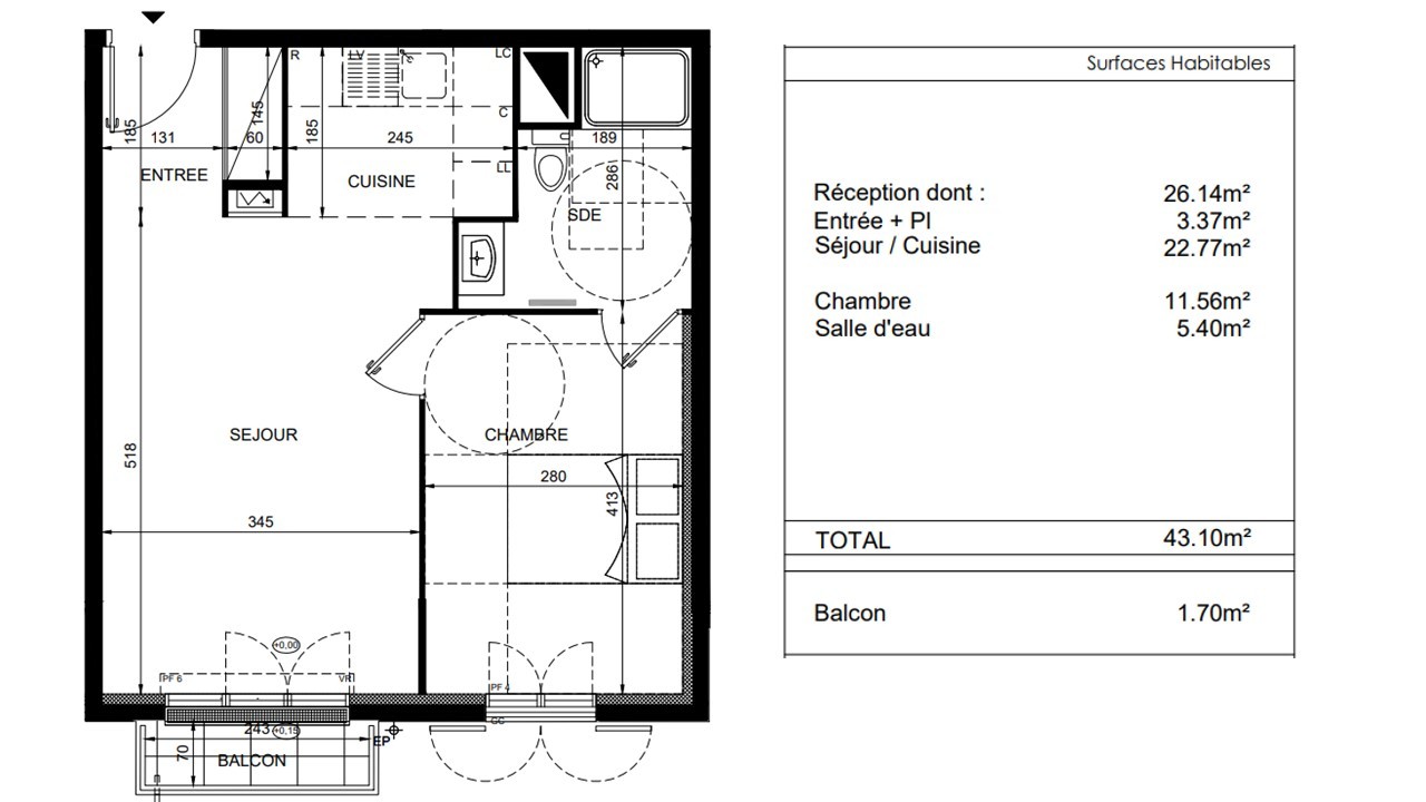 Vente Appartement à Chelles 2 pièces