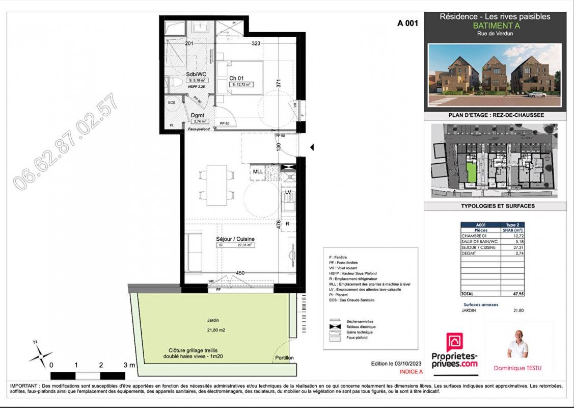 Vente Appartement à Amiens 2 pièces