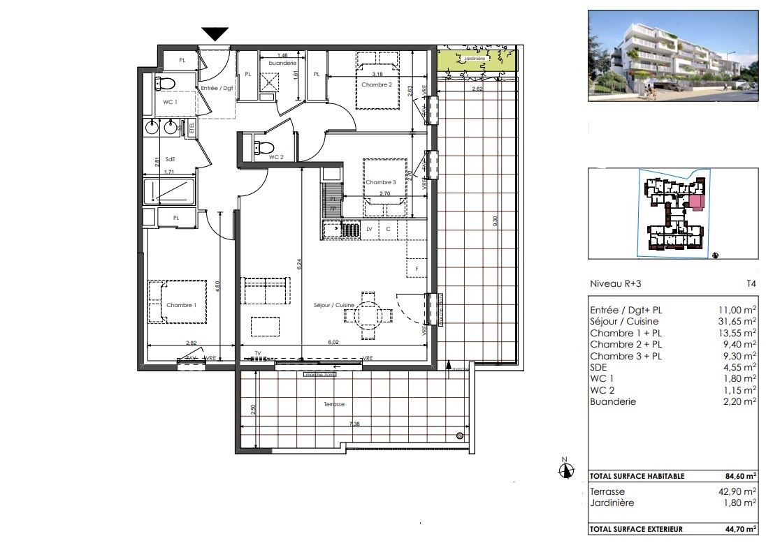 Vente Appartement à Sète 4 pièces