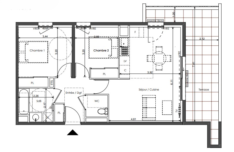 Vente Appartement à Sète 3 pièces