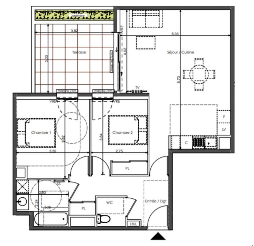 Vente Appartement à Sète 3 pièces