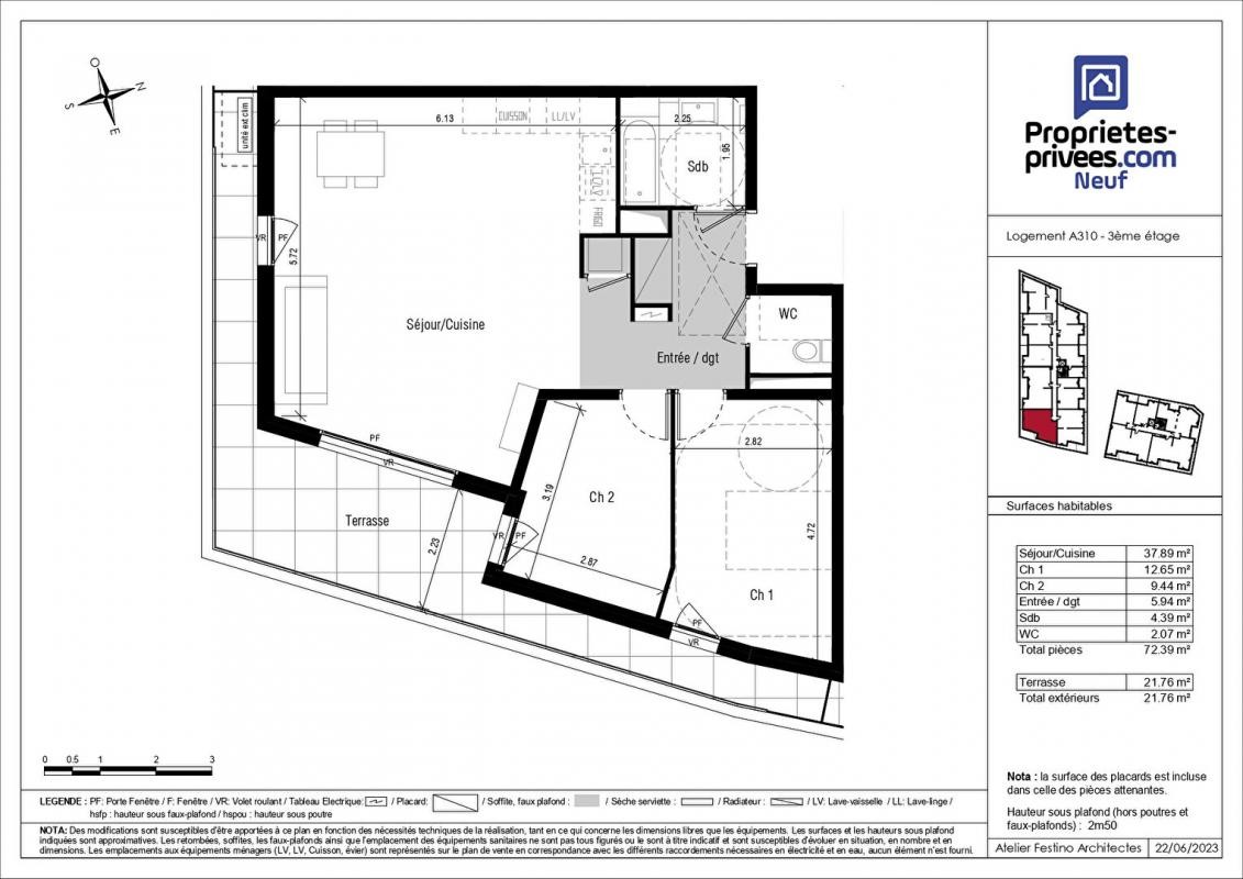 Vente Appartement à Villeneuve-Loubet 3 pièces