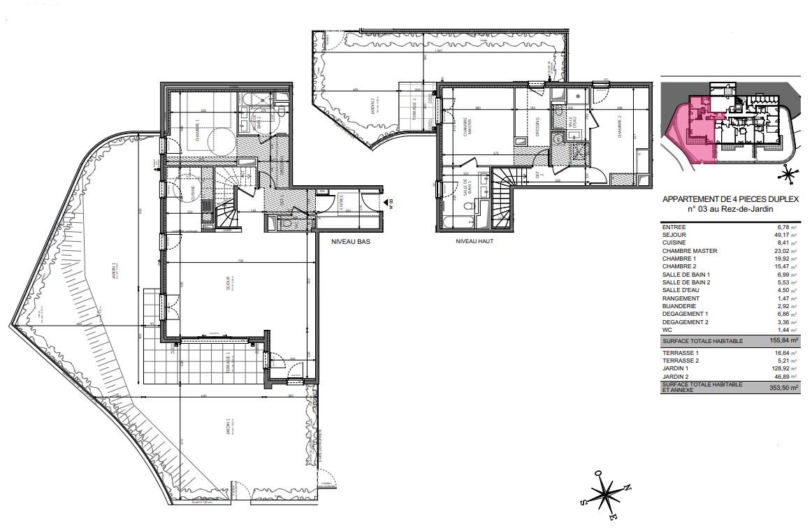 Vente Appartement à Beausoleil 4 pièces