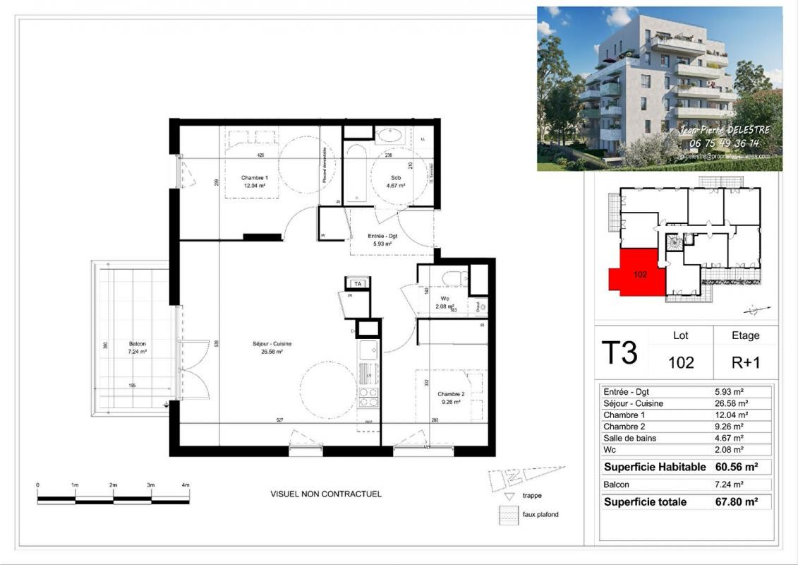 Vente Appartement à Échirolles 3 pièces