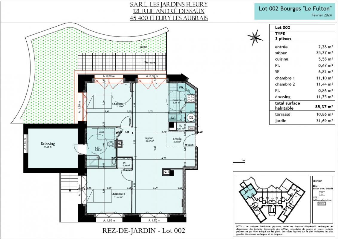 Vente Appartement à Bourges 4 pièces