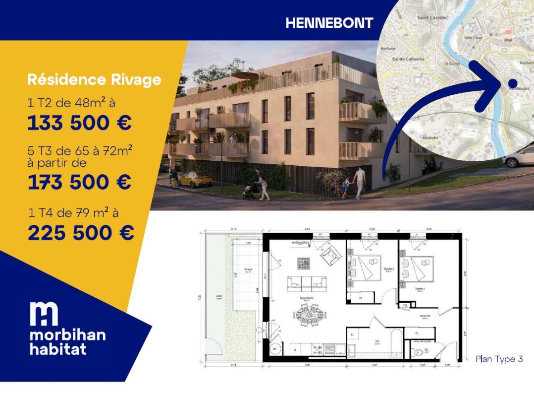 Vente Appartement à Hennebont 0 pièce