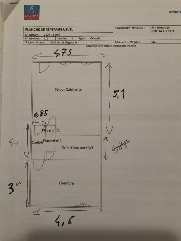 Location Appartement à la Rochelle 2 pièces