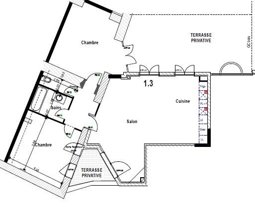 Location Appartement à Châteauneuf-du-Pape 3 pièces