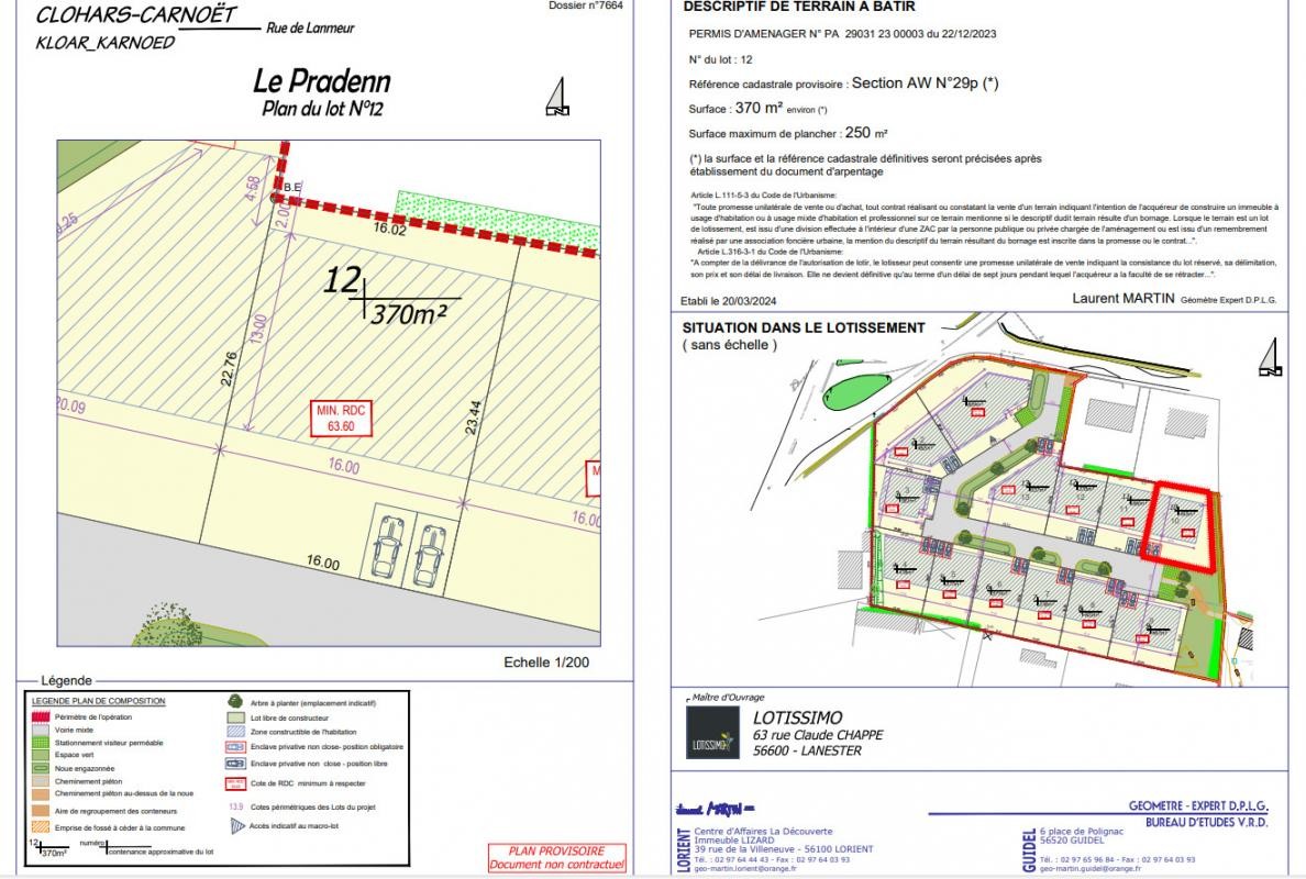 Vente Terrain à Clohars-Carnoët 0 pièce