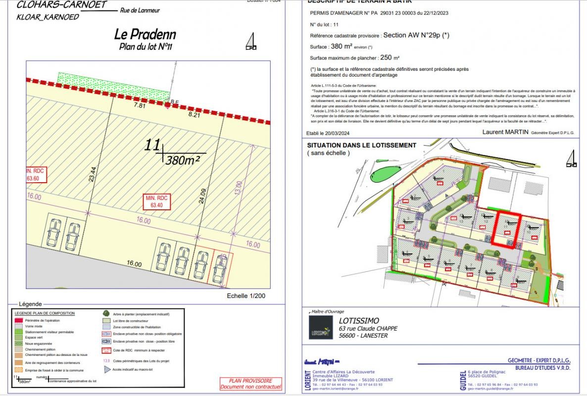 Vente Terrain à Clohars-Carnoët 0 pièce