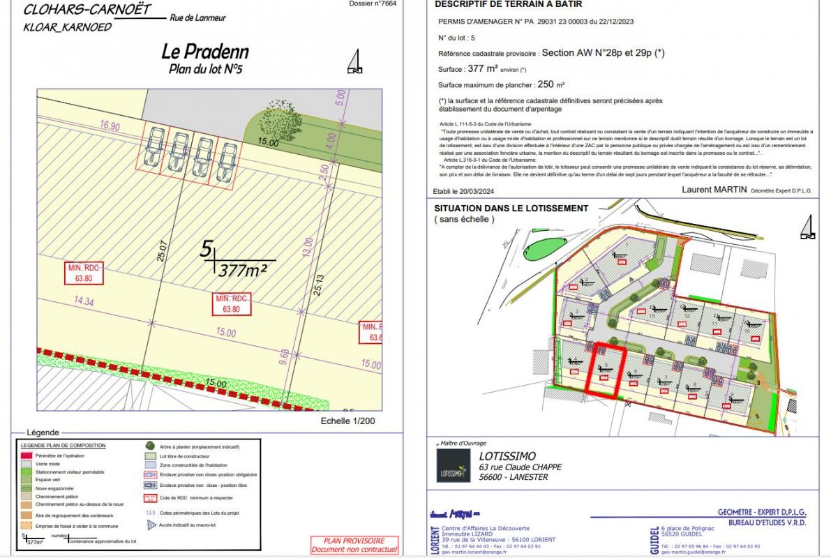 Vente Terrain à Clohars-Carnoët 0 pièce